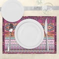thumbnail image 3 of Ambesonne Ethnic Place Mats Set of 4, Striped Geometric, Standard Size, Multicolor, 3 of 6