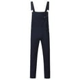 thumbnail image 6 of Azrian Mens Jeans Wash Overall Jumpsuit Streetwear Pocket Suspender Pants Trousers, 6 of 6