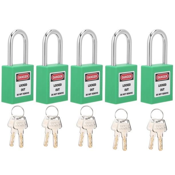 Lockout Tagout Kit, 5Sets 38mm Lockout Tagout Hard Wearing Set Security ...