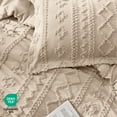 thumbnail image 5 of U by Bedsure Tufted Boho Comforter Set Queen, Khaki, 3 Pieces Farmhouse Shabby Chic Embroidery Bed Set, Soft Jacquard Comforter for All Seasons, 5 of 7