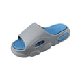 thumbnail image 2 of Zapatillas de baño EVA para hombre, zapatillas de ducha gruesas, zapatos casuales de verano, excelentes gris 44 45, 2 of 9
