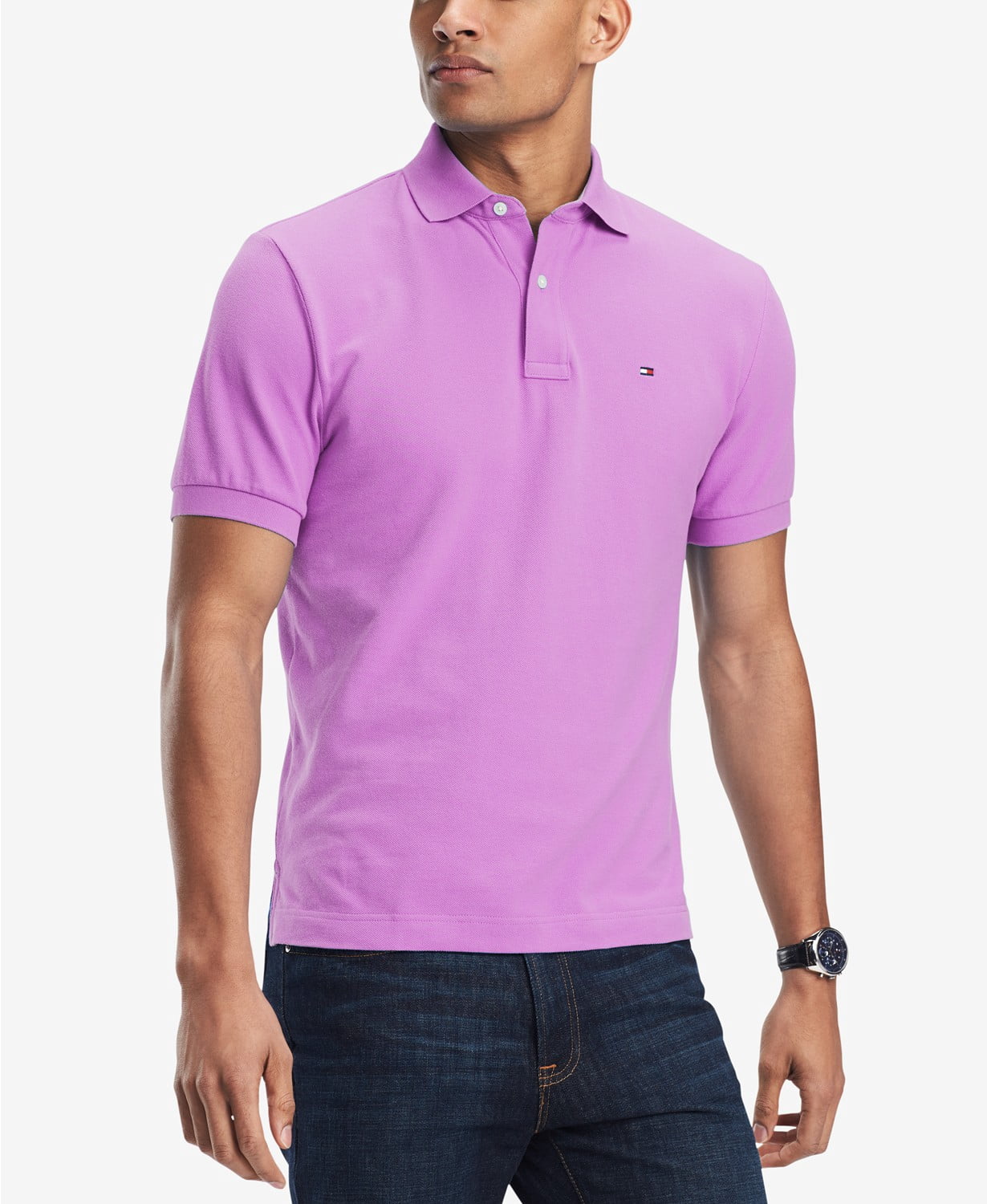 tommy hilfiger polo purple