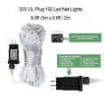 thumbnail image 5 of Cadena de luces LED de malla con forma de hada decorativa woohaha, 192 LED, 5 of 5