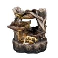 thumbnail image 2 of Fontaine de Tronc d'Arbre avec 3 Feuilles et LED, 2 of 5