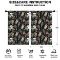 thumbnail image 2 of 2 Panels Space Sci-Fi Print Pattern Nursery Curtains Boys Girls Kids Black and White Floral Modern Window Drapes for Living Bedroom Playroom Room Decor Rod Pocket 42x63Inch, 2 of 5