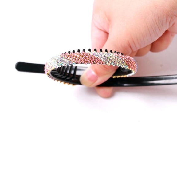 Baluue Sparkling Multi-Color Anti- Fashion Headband Hair Hoop for Women, 1 Set Stylish Hair Accessory