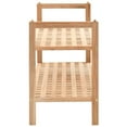 thumbnail image 2 of vidaXL Shoe Rack Solid Walnut Wood 69x26x40 cm, 2 of 4