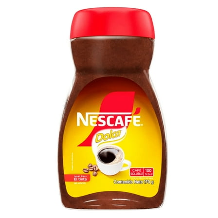 Café Nescafé Dolca Soluble - 170g - Instant Coffee