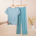 thumbnail image 4 of WCJM 2026 New Women Pajama Sets Under $ 10 Short Sleeve Dress Sleepwear Woman Blending Pajamasï¼Mï¼, 4 of 4