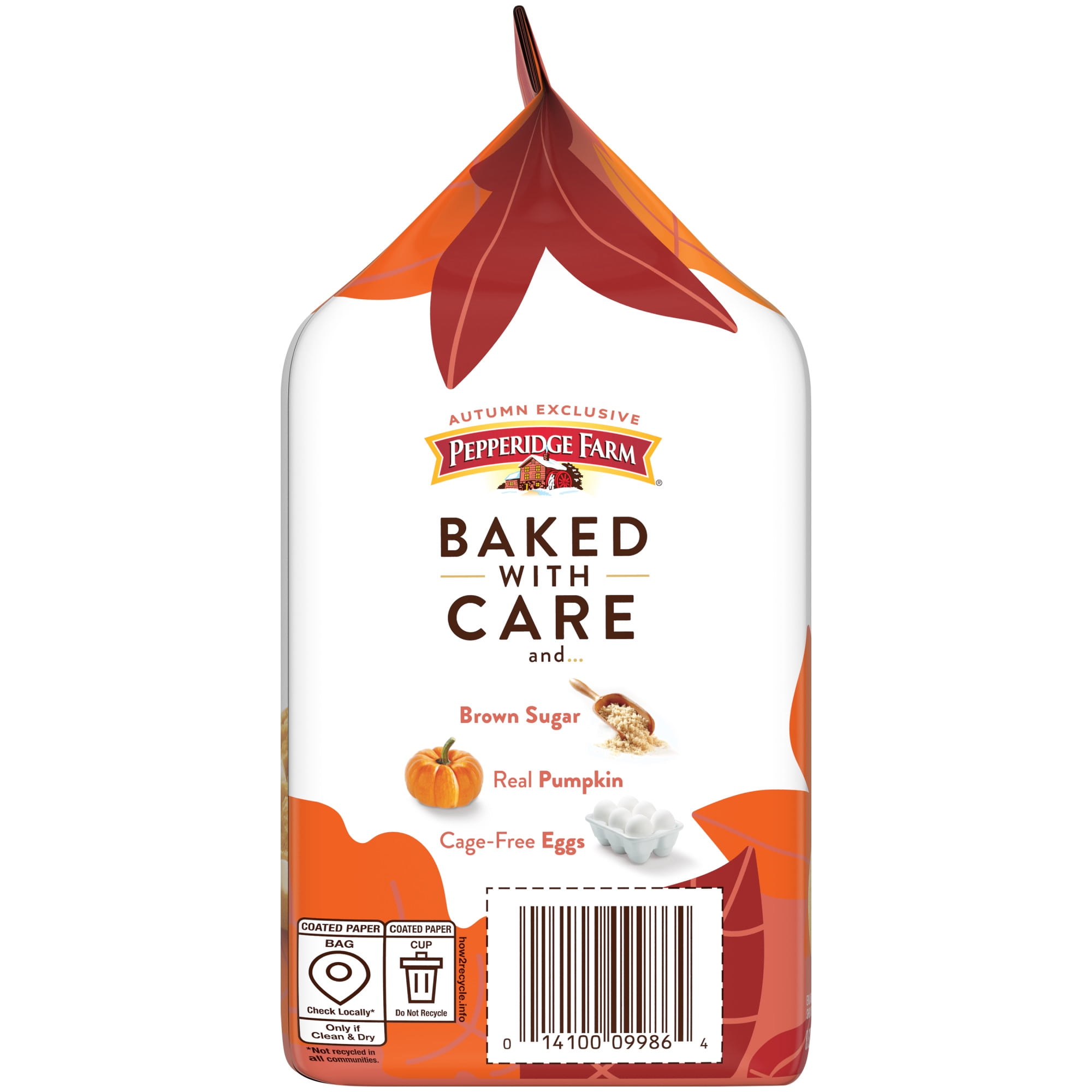 Pepperidge Farm Soft Baked Pumpkin Cheesecake Flavored Cookies, 8.6 oz Bag
