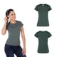 thumbnail image 2 of Playera para Dama, Color Verde Bosque Jaspe, Tamaño Extra Grande, 2 of 3