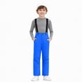 thumbnail image 3 of Gubotare Girls Snow Bib Kids Snow Bibs Insulated Waterproof Ski Overalls Winter Warm Snowsuit Snowboarding Jumpsuit with Adjustable Straps Size 12-14 (Blue,12-14 Years), 3 of 9