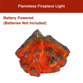 thumbnail image 3 of 2X LED Artificial Fire Flame Light, Flameless Fireplace Light LED Fireplace with Realistic Log Wood Burning Flame, 3 of 6