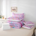 thumbnail image 6 of Manfei Amphibian Axolotl Print 7-Piece Twin Bedding,Cartoon Animal Bedding Comforter Set,Reversible, 6 of 7