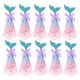 thumbnail image 1 of 50PCS Crteative Mermaid Candy Boxes Triangle Pyramid Wedding Gift Boxes Party Supplies Chocolate Boxes (Pink and Blue), 1 of 3