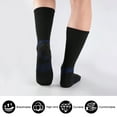 thumbnail image 5 of COOPLUS Mens Long Crew Socks Cushioned Cuff Socks for Men Casual Breathable Running 6 Pairs, 5 of 8