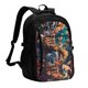 thumbnail image 1 of Fotbe Whimsical Animal Spiral Mochila con Estampado y Puerto USB para Hombre y Mujer, Mochila Antirrobo, Mochila de Viaje, Mochila Escolar, Mochila Universitaria, 1 of 7