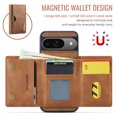 thumbnail image 5 of Allytechgroup Wallet Case for Google Pixel 9 / 9 Pro, PU Leather Wallet Case with Detachable Cards Holder Kickstand Support Wireless Charging Shockproof Protective Bumper for Women Men, Brown, 5 of 11