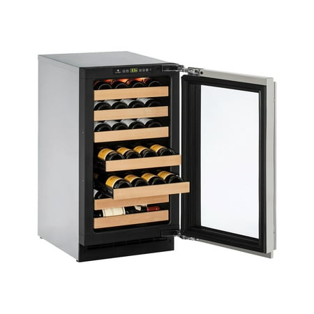 U-Line - Wine Captain 31-Bottle Built-In Wine Cooler - Stainless Steel