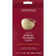 Connoisseurs Gold Jewelry Polishing Cloth, Cleans and Polishes Gold to a High Shine
