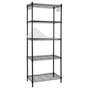EFINE 5-Shelf Shelving Unit with 8-Hook and 5-Shelf Liners