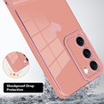 thumbnail image 2 of Compatible with Samsung Galaxy S23 5G Case Cute Luxury Love Heart Plating Gold Bumper Upgraded Full Camera Protection Soft TPU Shockproof Anti-Scratch Phone Cover-Pink, 2 of 11