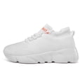 thumbnail image 3 of Zapatillas deportivas para correr, de horma ancha, suaves y cómodas (blanco 40), 3 of 9