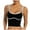Black, variant on AherBiu Going out Tops for Women Summer Tank Tops U Neck Low Cut Stretch Sleeveless Workout Tops Cropped Cami Shirts