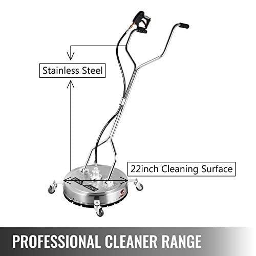 Happybuy Surface Cleaner 22inch Flat Surface Cleaner for Pressure