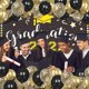 thumbnail image 4 of Globo Mobacurty negro y dorado de 12 pulgadas y 75 unidades con cintas, 4 of 7