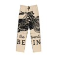 thumbnail image 4 of Daiia Let The Adventure Begin Men's Sleep Pant with Pockets and Drawstring,Pajama Pants-Medium, 4 of 9