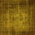 thumbnail image 1 of Ahgly Company Indoor Square Oriental Yellow Industrial Area Rugs, 6' Square, 1 of 4