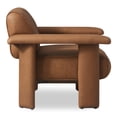 thumbnail image 3 of Moe's Home Collection Marcello Occasional Chair Leather Brown, 3 of 7