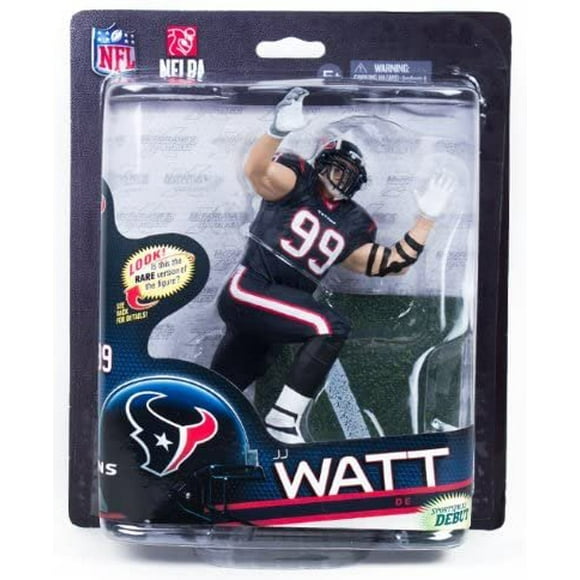 McFarlane NFL 33 Figure Houston Texans Jj Watt Silver Level Variant Blue Uniform