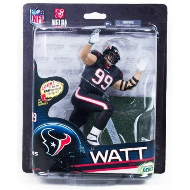 McFarlane NFL 33 Figure Houston Texans Jj Watt Silver Level Variant Blue Uniform