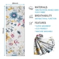 thumbnail image 2 of Pioneer Flower Floral Print Pattern Hot Yoga Mat Towel Non Slip for Hot Yoga - Quick-Drying Yoga Mat Cover with 4 Corner Pockets with Travel Bag - Hot Yoga Towel Non Slip 70"x26", 2 of 6