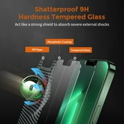 UNBREAKcable Screen Protector for iPhone 13 Pro Max/14 Plus, Double Shatterproof Tempered Glass, 9H Hardness, 3-Pack