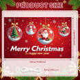 thumbnail image 4 of Decorative Design Merry Christmas Santa Claus Snowman Banner for Holiday Celebration Home Decoration Party Background, 4 of 9