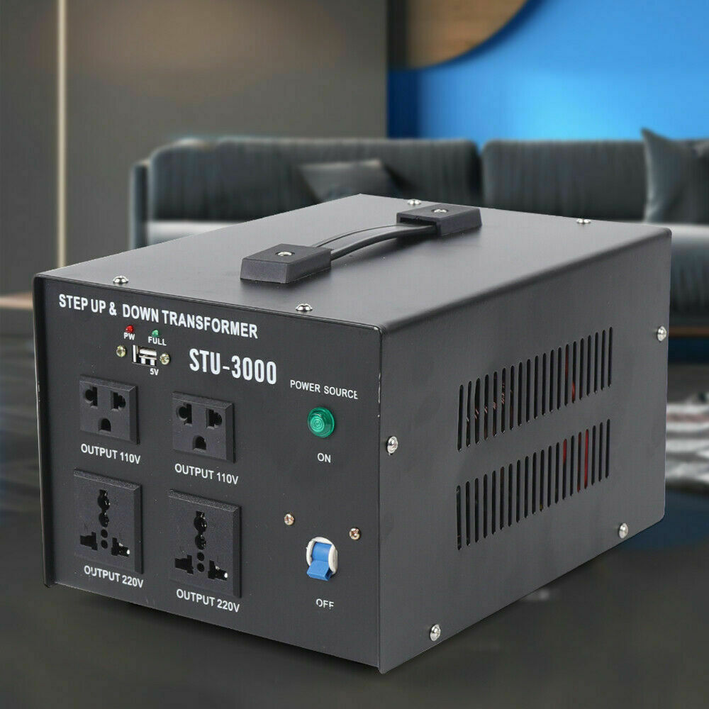 Mkyiongou 3000W Heavy-duty Voltage Converter Transformer 110V220V Step-Up/Down Convert