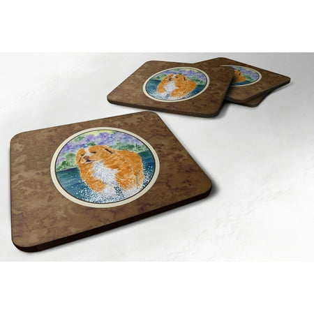 

Carolines Treasures SS8619FC Nova Scotia Duck Toller Foam Coaster Set of 4 3 1/2 x 3 1/2 multicolor