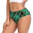 thumbnail image 2 of Balery Green Mosaic Glass Ropa Interior de Algodón para Mujer con Dibujo – Braguitas Cómodas y Elásticas, Estilo Clásico-Small, 2 of 6