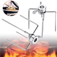 thumbnail image 2 of 2 Pcs Pince à Rôtissoire en Acier Inoxydable pour Viande, Cure-Viandes, Brochettes de Barbecue avec Vis de Verrouillage, Réglages Rapides, Outils de BBQ, 2 of 6