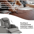 thumbnail image 2 of Home Theater Seating, Classic Series Leather Movie Theater Chairs, Power Headrest and Memory with C-Type USB Charger, 7Color Ambient Lighting and Tray Table, Black Power Adjustable Recliner(Row of 1), 2 of 11