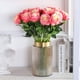 thumbnail image 5 of Tifuly 12 flores artificiales de rosa rosa, realista, ramo de rosas de seda falsas para bodas, fiestas, hogar, centro de mesa, hotel, oficina Tifuly NA, 5 of 6