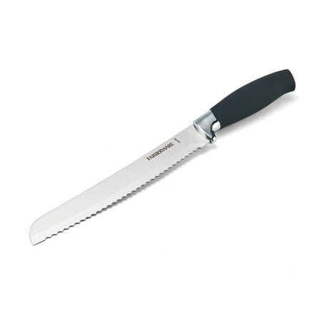 Farberware 8 inch Soft Grip Bread Knife - Black