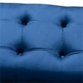 thumbnail image 4 of Bowery Hill Tufted Velvet and Wood Bench in Royal Blue, 4 of 9