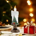 thumbnail image 5 of Led Christmas Lights Battery Operated Flameless Candle Christmas Snowball Candle Light Rotating Water Sparkling Rotating Candle Suitable For Home Decoration Christmas Decorations Lights, 5 of 7
