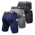 thumbnail image 1 of Pack De 3 Pantalones Cortos De Compresión K Para Hombre, 1 of 5