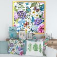 thumbnail image 3 of Wildflowers and Vibrant Wild Spring Leaves XII 16 in x 16 in Framed Painting Canvas Art Print, by Designart, 3 of 4