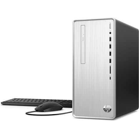 HP Pavilion Desktop Computer, AMD Ryzen 3 5300G Processor, AMD Radeon Graphics, 4 GB RAM, 256 GB SSD, Windows 11 Home (TP01-2032, Natural Silver)
